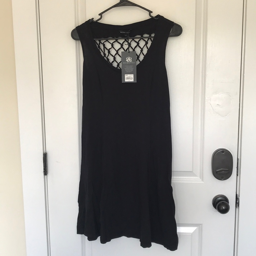 Rock and Republic Black Skater Dress